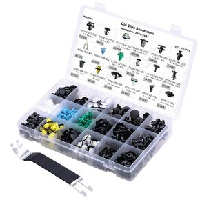 Rexka 542pcs Car Retainer Clips Fasteners Assortment-18 Most Popular Sizes Auto Push Pin Rivets for Honda Civic 2016-2021