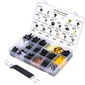 Rexka 488pcs Car Retainer Clips Fasteners Assortment-18 Most Popular Sizes Auto Push Pin Rivets for Nissan Note 2013-2018