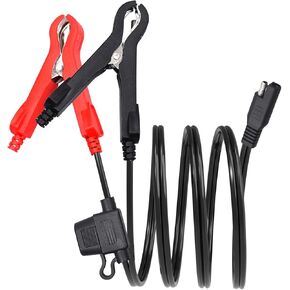Heavy Duty 22-Inch Alligator Clip and Ring Terminal Combo Cable - Battery Charger Accessory - 081-0180