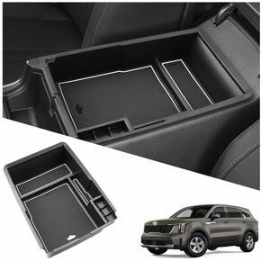 Ruiya 2025 صندوق تخزين الأبواب Sorento ، لعام 2021-2025 Kia Sorento Accessories Door منظم صينية متوافقة مع 2021 2022 2023 2024 2025 Kia Sorento LX/S/EX/SX/SX Prestige (4 حزم)