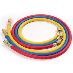 atoplee 3pcs شحن التبريد مجموعة خرطوم (2500 ~ 500) psi ac fits hvac alsy strigerant mifondant gauge r12 r22 r502