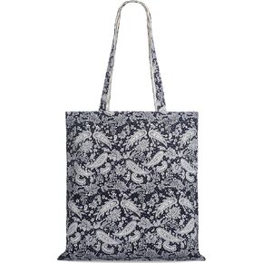 STUOYE Canvas Tote Bag for Women Cute Cotton Tote Bags Floral Travel Beach Tote Bag Reusable Grocery Bags Cloth Shoulder Bag