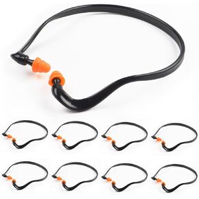Noise Cancelling Ear Plugs，for Shooting Range Noise Cancelling、Reusable Washable Ear Protection with Silicone Tips for Construction Lawn Mowing、Welding Worker Shooter Hearing Protection（8Pairs） ﻿