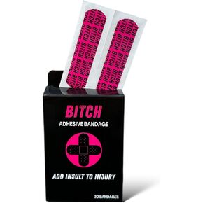 Dumbass Banadges, Mothers Day, Fathers Day, Adults Gifts, Funny Gifts, Gifts for Him, Insulting Gifts, Adhesive Bandages, Funny Bandages, 20 Count, Latex Free