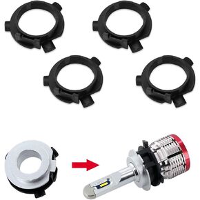 4 مساءً قاعدة مصباح الأمامي LED ، قوس المصباح ، H7 LED Headlid Car Bulb Adapter Socket ، حاملي محول H7 مناسبًا لـ Kia K3 K4 K5 Sorento Sportager Coupe Grand Santa Fe Hyundai Sonata9