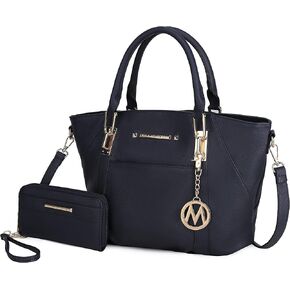 MKF Collection Tote Bag With Wallet for Women, Vegan Leather Shoulder Bag Purse Set Top Handle Handbag 2 Pieces in Saudi Arabia
