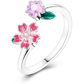 Adjustable 925 Sterling Silver Rings for Women - Elegant 5A CZ Dainty Hoop & Band Designs for Women, Hypoallergenic Daily Wear Jewelry with Gift Bag