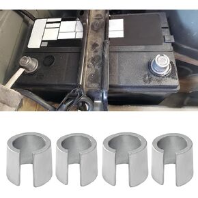 2Pair Battery Post Shims, Car Battery Terminal Extender, Car Battery Terminal Converter Adapter Sleeves for Positive & Negative Post, Battery Terminal Adapter Car Accessories Fit Cars RVs