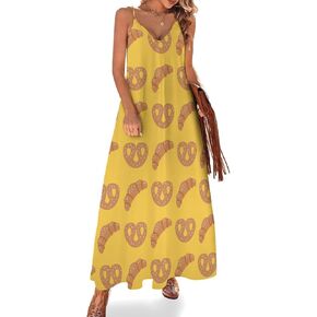 فساتين للنساء صيف نمط لطيف من المقصات Maxi فستان Sundress فستان طويل بلا أكمام