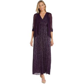 R & M Richards 2pc فائض طويل الفائض ثوب/3/4 سترة Flyaway الأكمام