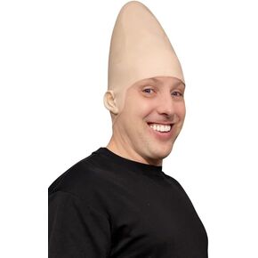 HandinHandCreations Cone Egg Head Alien Bald Guy Movie Cosutme - Cone head - Conehead Costume