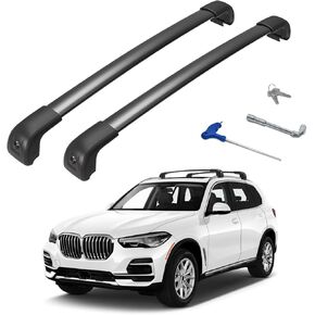 Roof Rack Cross Bars Compatible with BMW X3 G01 2019-2025, Aluminum Lockable Crossbars for Rooftop Cargo Carrier Luggage Kayak Canoe Bike Snowboard
