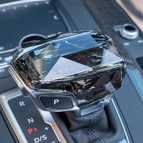 غطاء مقبض التحول الكريستال متوافق مع طرز Audi A4/A5/S4/S5/RS4/RS5/Q5/SQ5/Q7 ، إكسسوارات داخلية للترس اليدوي لرفاق الرافعة اليدوية.