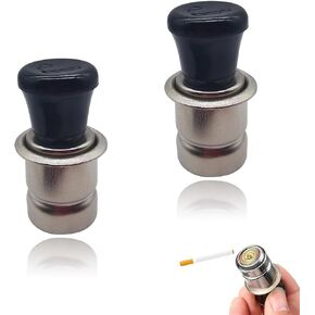 2 PCS Car Cigarette Lighter, 12V Pop-Out Cigarette Lighter, Universal Fit for Most Sockets