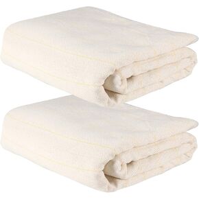 PINGEUI 2 Pieces 39.4 x 59 Inch Tufting Cloth with Marked Lines, Large Size Punch Needle Monk Cloth, Primary Rug Backing Fabric for Embroidery, Handmade, DIY Craft