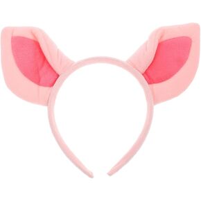 PRETYZOOM Halloween Pig Ear Headband, Plush Animal Ear Headwear, Pig Costume Hair Accessory, Farm Birthday Party Supplies, Halloween Party Favors