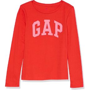 GAP Girls' Long Sleeve Logo Tee T-Shirt