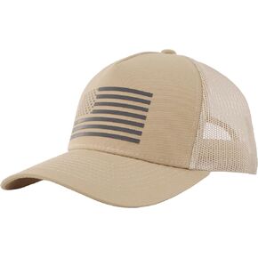 Trucker Hat American Flag Baseball Cap,Adjustable Snapback Mesh Hats for Men