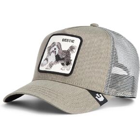Goorin Bros. The Farm Unisex Original Adjustable Snapback Trucker Hat, Grey (The Bestie Dog), One Size
