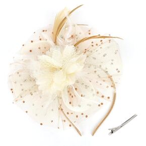 قبعات Cieher Pink Hats for Women Tea Party ، Derby Hat 2 Flower Feathers Beadband for Girls