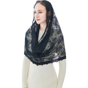 Wgior Infinity Church Church Veil Lace Mantilla Veils Head Latin Mass Covering Chapel Capel