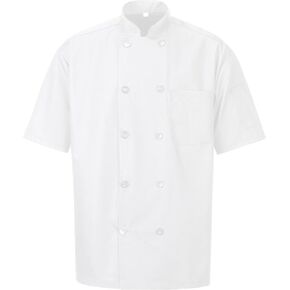 Unisex Chef Coat for Men Women Short Sleeve