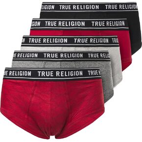True Religion Mens Underwear 5 Pack Mens Briefs Soft Cotton in Saudi Arabia