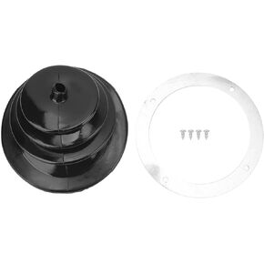 Shifter Boot 5.25In Round Shifter Boot Universal Automotive Body Parts With Chrome Ring 1651 For Car