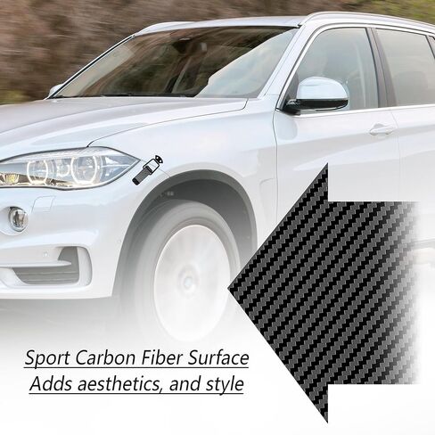 2PCS Car Bumper Clips Hook Lock,Carbon Fiber Hood Pins Toggle Clamp for Quick Fix & Release,Universal Car Accessories Bumper Security Hook Lock Clips for Bumper Fender Tailgate (Large) in Kuwait