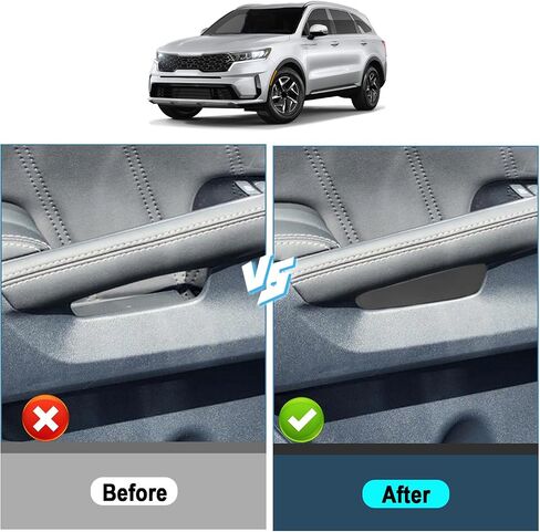 Ruiya 2025 Sorento Door Storage Box,for 2021-2025 Kia Sorento Accessories Door Organizer Tray Compatible with 2021 2022 2023 2024 2025 Kia Sorento LX/S/EX/SX/SX Prestige (4 Packs) in Saudi Arabia