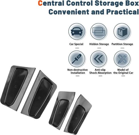 Ruiya 2025 Sorento Door Storage Box,for 2021-2025 Kia Sorento Accessories Door Organizer Tray Compatible with 2021 2022 2023 2024 2025 Kia Sorento LX/S/EX/SX/SX Prestige (4 Packs) in Saudi Arabia