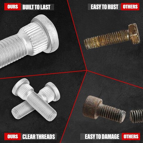 610-266 24Pcs M12-1.5 Wheel Stud Compatible with Chevrolet Geo Lexus Pontiac Scion Toyota in Saudi Arabia
