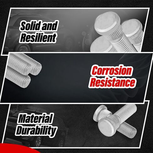 610-266 24Pcs M12-1.5 Wheel Stud Compatible with Chevrolet Geo Lexus Pontiac Scion Toyota in Saudi Arabia