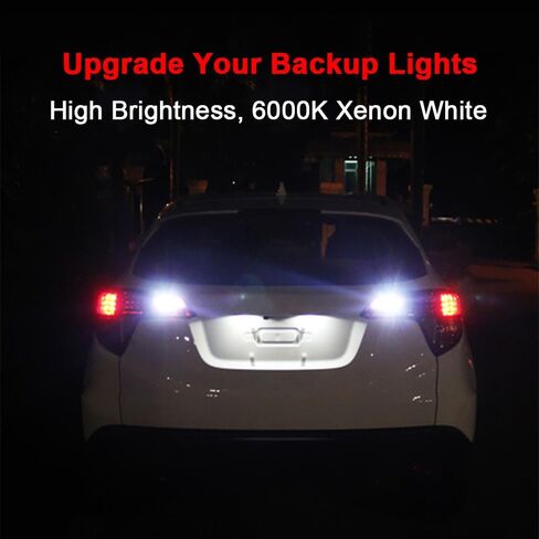 921 W16W LED Reverse Backup Light Bulbs for 2014-2020 2021 2022 2023 2024 Chevy Silverado 1500, 6000K Cool White Super Bright 912 OEM Replacement Plug and Play in Kuwait