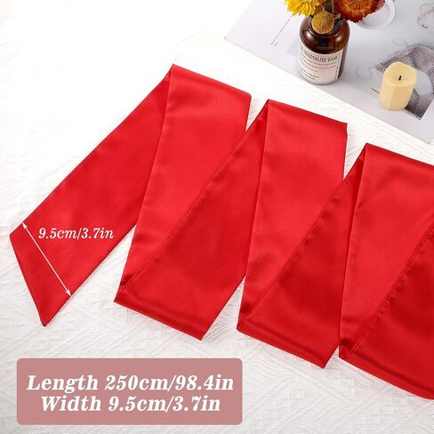 Molain Wedding Satin Sash Belt Women Dress Sash Bridal Belt Waist Belts for Party Special Occasion 3.7'' Wide Double Side in Saudi Arabia