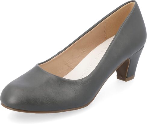 Journee Collection Women's LUU-M Pump, Chestnut, 8 in Saudi Arabia