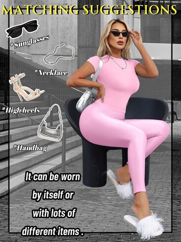 سراويل مثيرة 2 قطعة تم تعيينها للنساء ، قمة المحاصيل في 2000 و Leggings اللامعة ، التخسيس الخروج من ملابس Date Night Club in Saudi Arabia