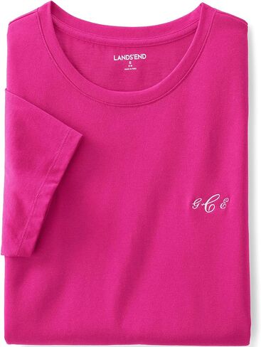 Lands' End Women's Relaxed American-Grown Supima Cotton Crew Neck T-Shirt in Saudi Arabia