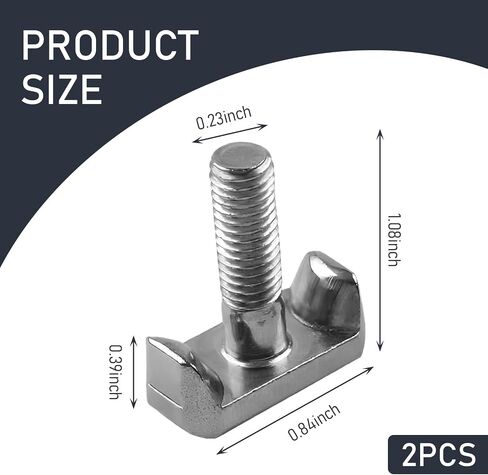 2 PCS Car Power Terminal Bolts, 304 Stainless Steel T-Type Fixed Power Replacement Bolt Nut Washer, Cable Extender Replacement Repair Accessories, Suitable for Most Car Models (Silver) in Saudi Arabia
