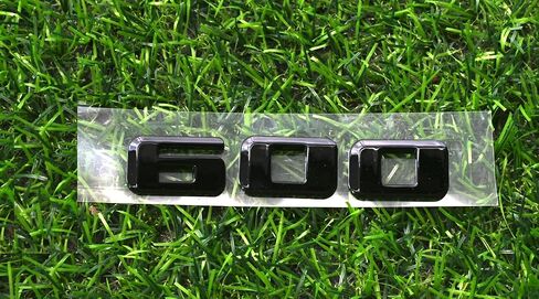 1x Escalade 600 Logo Badge Decals Replacement for Escalade Rear Liftgate Emblem 3D Nameplate (Black) in Saudi Arabia