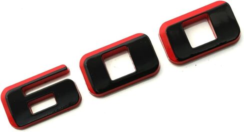 1x Escalade 600 Logo Badge Decals Replacement for Escalade Rear Liftgate Emblem 3D Nameplate (Black) in Saudi Arabia