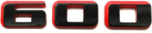 1x Escalade 600 Logo Badge Decals Replacement for Escalade Rear Liftgate Emblem 3D Nameplate (Black) in Saudi Arabia