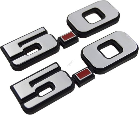 5.0 Fender Emblem for 1979-1993 ford Mustang F150 (2 pieces) original Classic old style Badge Exterior Performance Trim Decal in Saudi Arabia