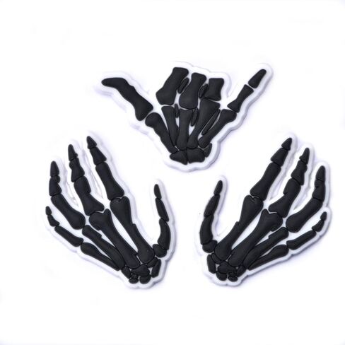 Scary Face Shoes Charms for Shoe Pins Decoration Men Women Shoe Accessories Wristband Bracelet Halloween Party Gifts in Saudi Arabia