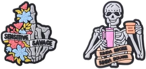 Scary Face Shoes Charms for Shoe Pins Decoration Men Women Shoe Accessories Wristband Bracelet Halloween Party Gifts in Saudi Arabia