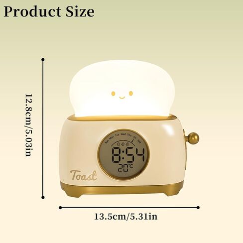 Kids Alarm Clock with Dinosaur, Digital Alarm Clock for Kids Bedroom, Cute Dinosaur Bedside Clock Children's Sleep Trainer, Wake Up Light and Night Light with USB for Boys Girls Birthday Gifts,Pink in Saudi Arabia