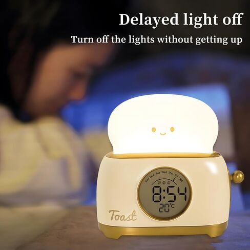 Kids Alarm Clock with Dinosaur, Digital Alarm Clock for Kids Bedroom, Cute Dinosaur Bedside Clock Children's Sleep Trainer, Wake Up Light and Night Light with USB for Boys Girls Birthday Gifts,Pink in Saudi Arabia