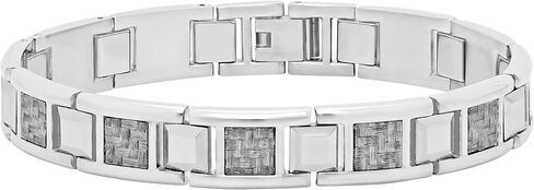 Signature Strength Men's Hypoallergenic Stainless Steel & Tungsten Carbon Fiber Link Bracelet Series in Kuwait