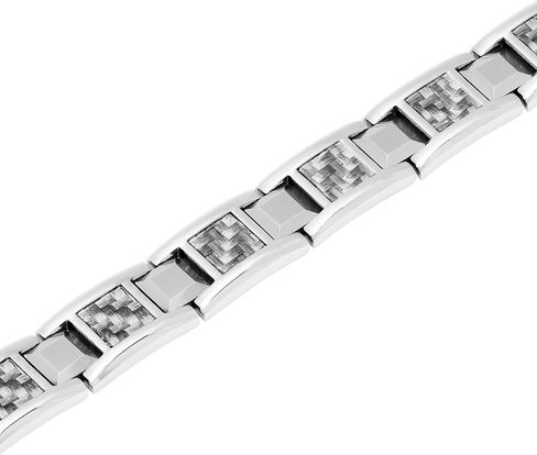 Signature Strength Men's Hypoallergenic Stainless Steel & Tungsten Carbon Fiber Link Bracelet Series in Kuwait