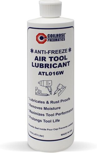 زيت تشحيم أدوات الهواء من Coilhose Pneumatics ATL016W، زجاجة سعة 16 أونصة in Kuwait